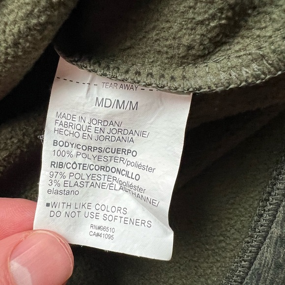 Under Armour Men’s Medium 1/4 Zip Fleece Green Heathered Pullover Activewear - Picture 7 of 11